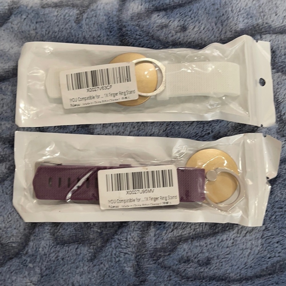 New set/2 FitbitCharge 2 bands & finger ring stand